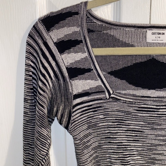 Cotton On Square Neck Sweater Grey - Picture 5 of 8